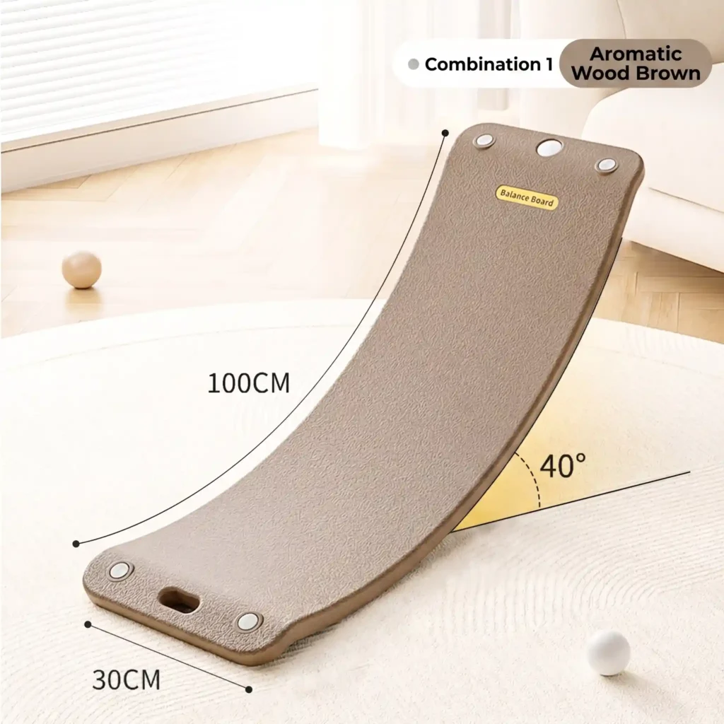 Inhekids premium minimalist kids balance board and toddler wooden wobble board for open-ended play.