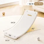 Premium engraved ball track and smooth finish on toddler sensory integration wobble board.