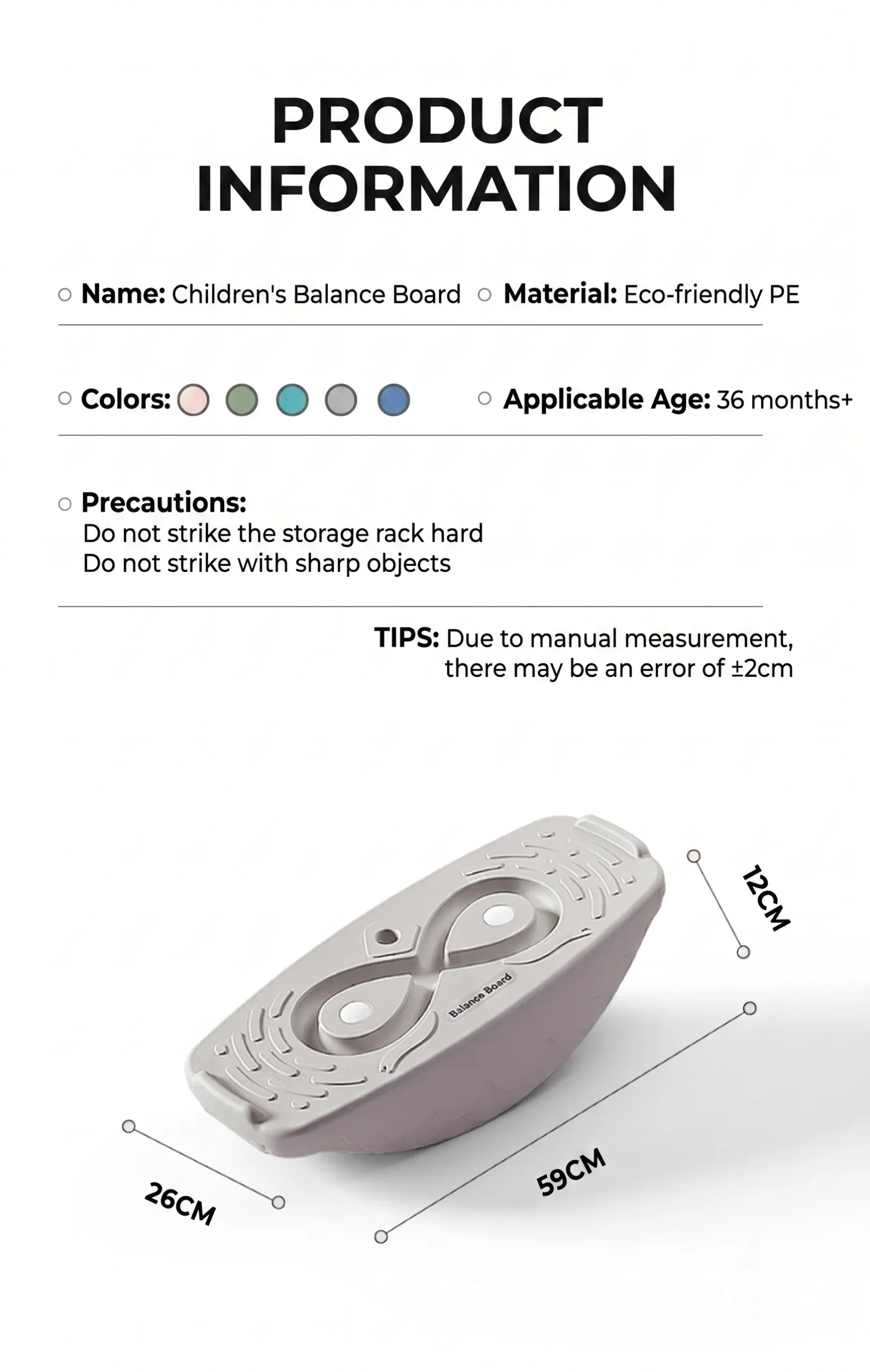balance board no. 6 — product details page12
