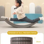Premium non-slip felt protection layer on toddler balance board to protect floors and reduce noise.