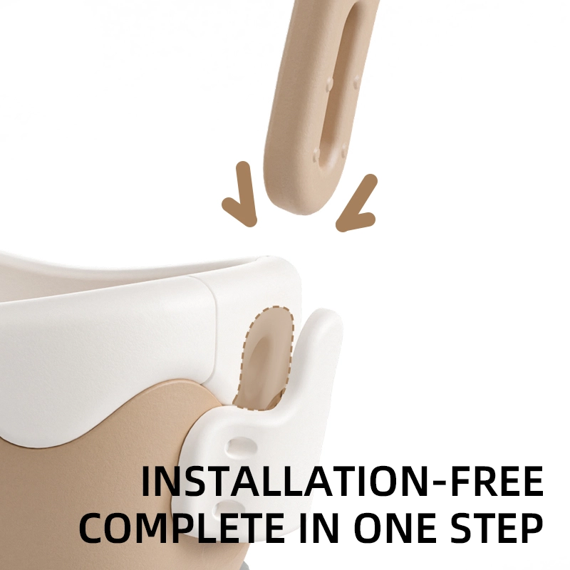 Installation-free handle design on the kids toy organizer cart, ensuring quick one-step assembly for busy parents.