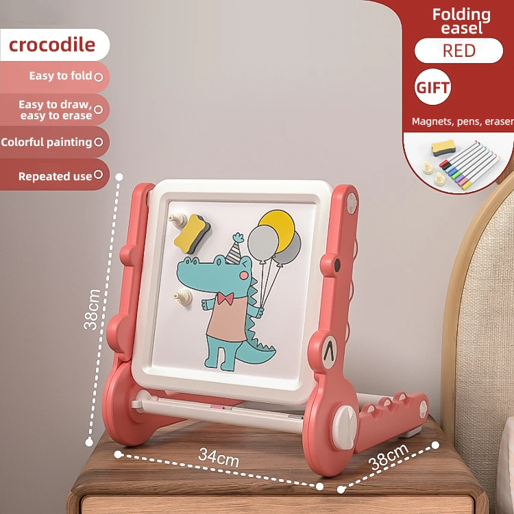 crocodile-folding-drawing-board—red