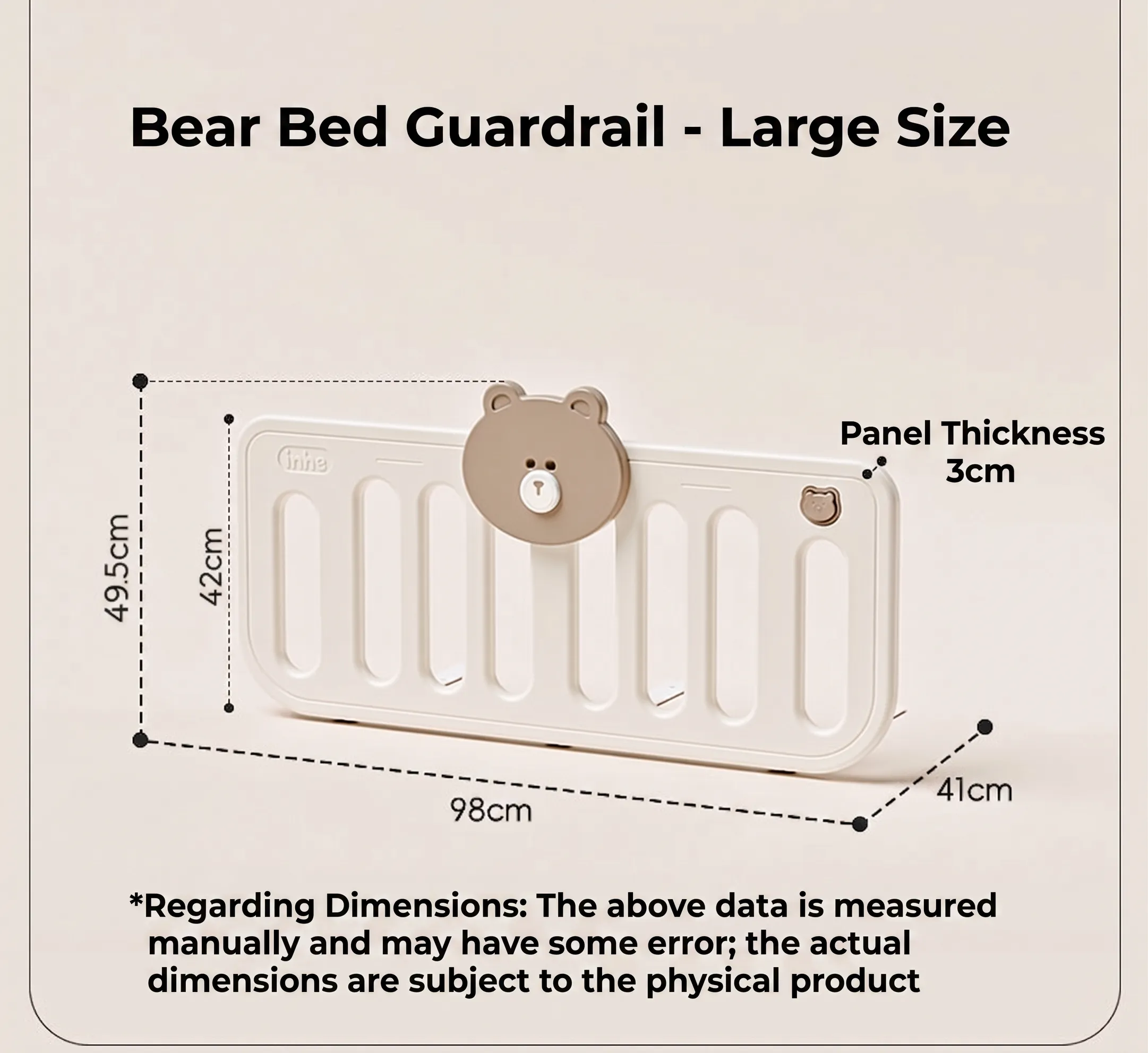 little bear bed guardrail — product details page22