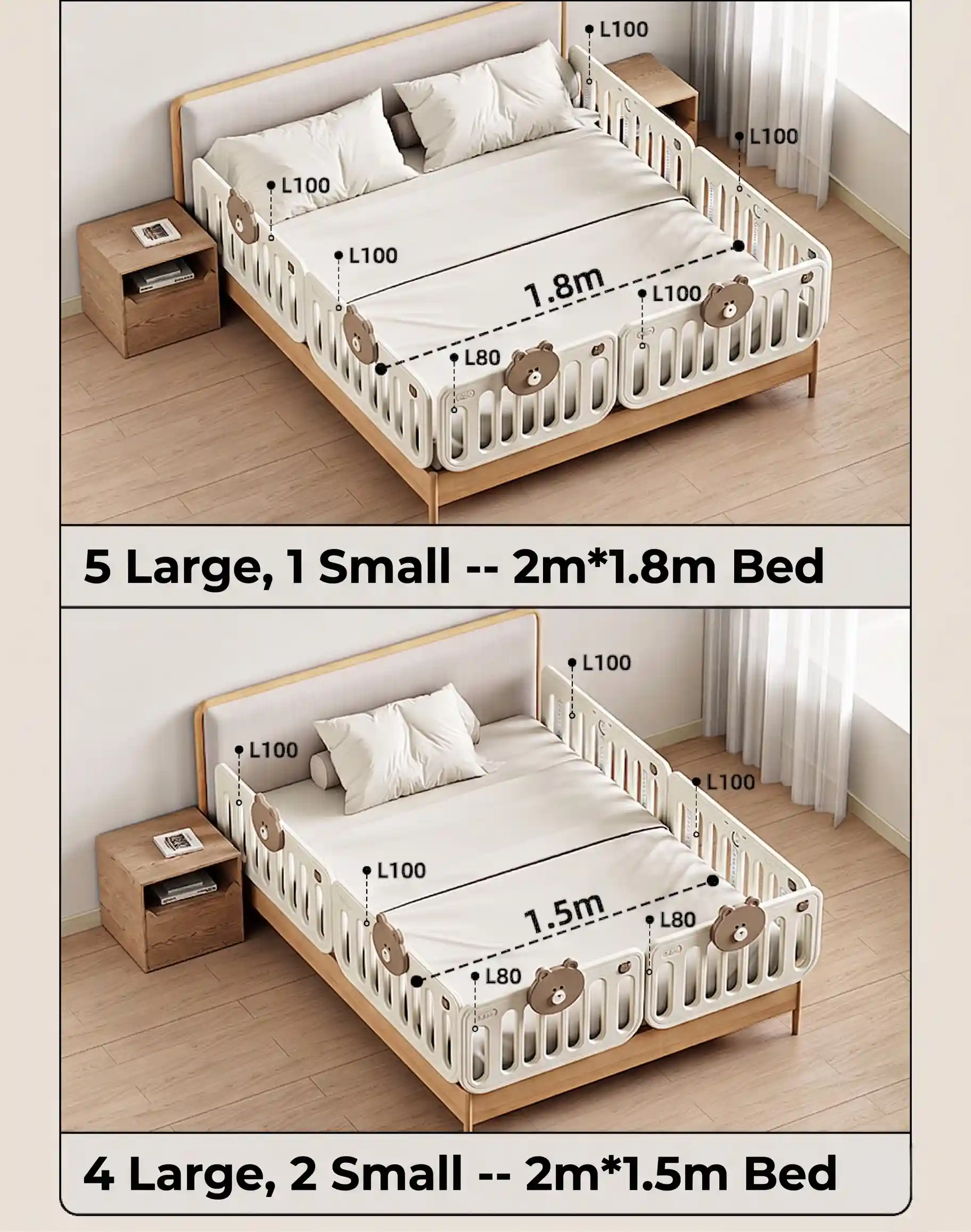 little bear bed guardrail — product details page4