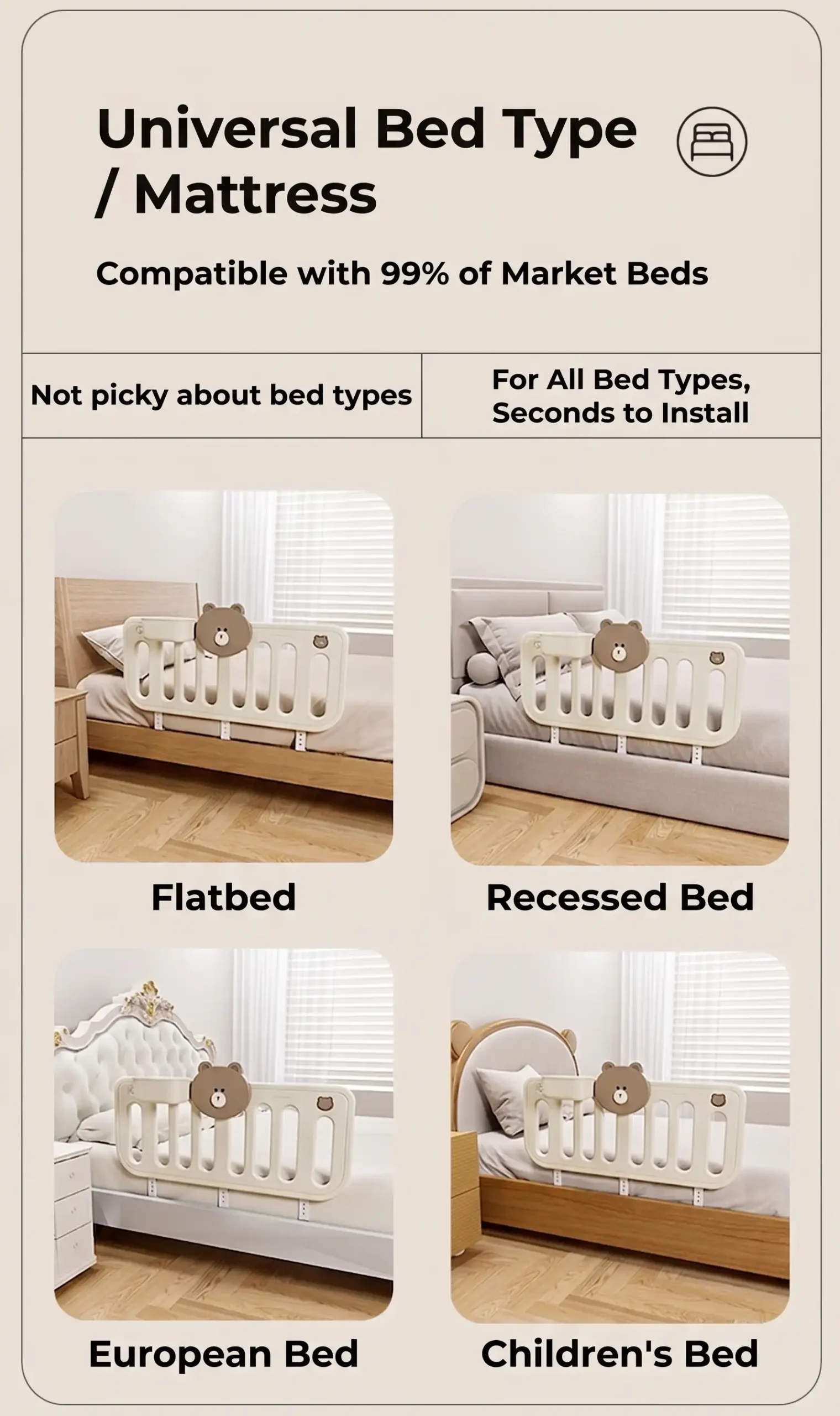little bear bed guardrail — product details page5