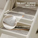 Heavy-duty and durable structural design of toddler step stool by China children furniture factory.