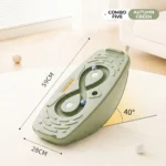 Autumn green PE plastic indoor active play wobbler board for wholesale preschool toy distributors.