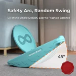 Ergonomic curved base structure ensuring safe random rocking motion on children's balance toys from China manufacturer.