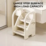 Inhekids premium minimalist cloud-shaped kids step stool and toddler ladder for bathroom and kitchen.