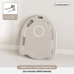 Twilight grey stealth fighter shaped toddler sit scooter combination designed for gross motor training in preschool PE classes.