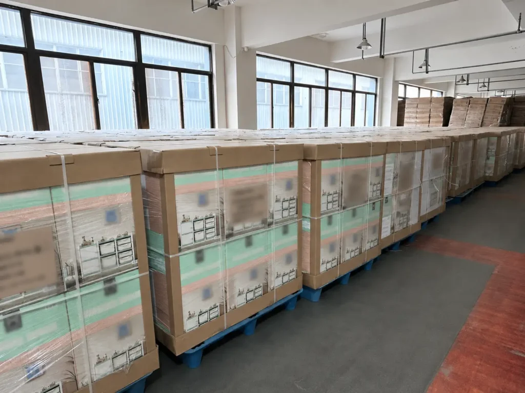 Palletized goods ready for shipment