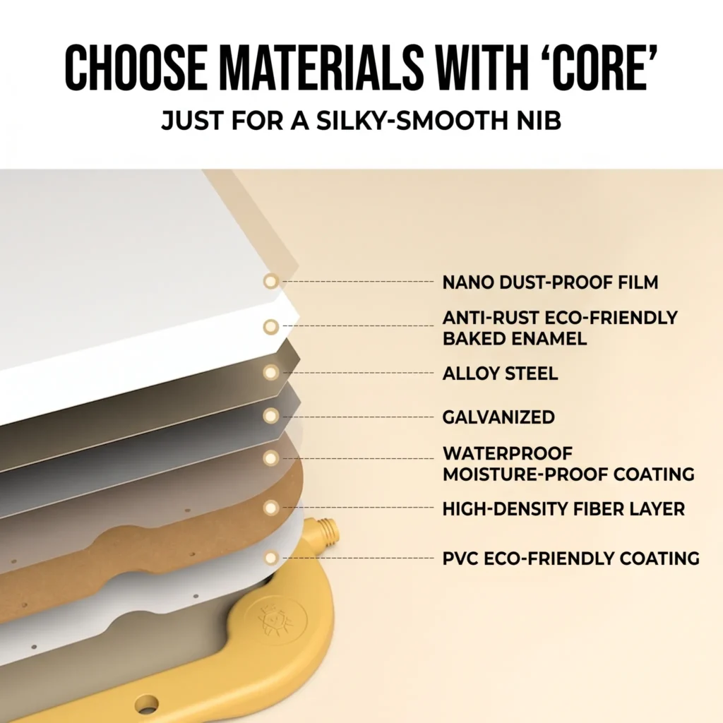CE ASTM certified sturdy non-slip A-frame children's drawing board manufactured by Inhekids.
