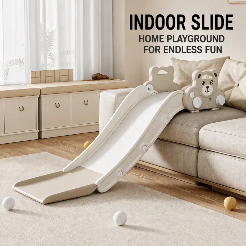 Interactive indoor bear slide, low-MOQ ready-to-ship supply for e-commerce cross-border sellers.