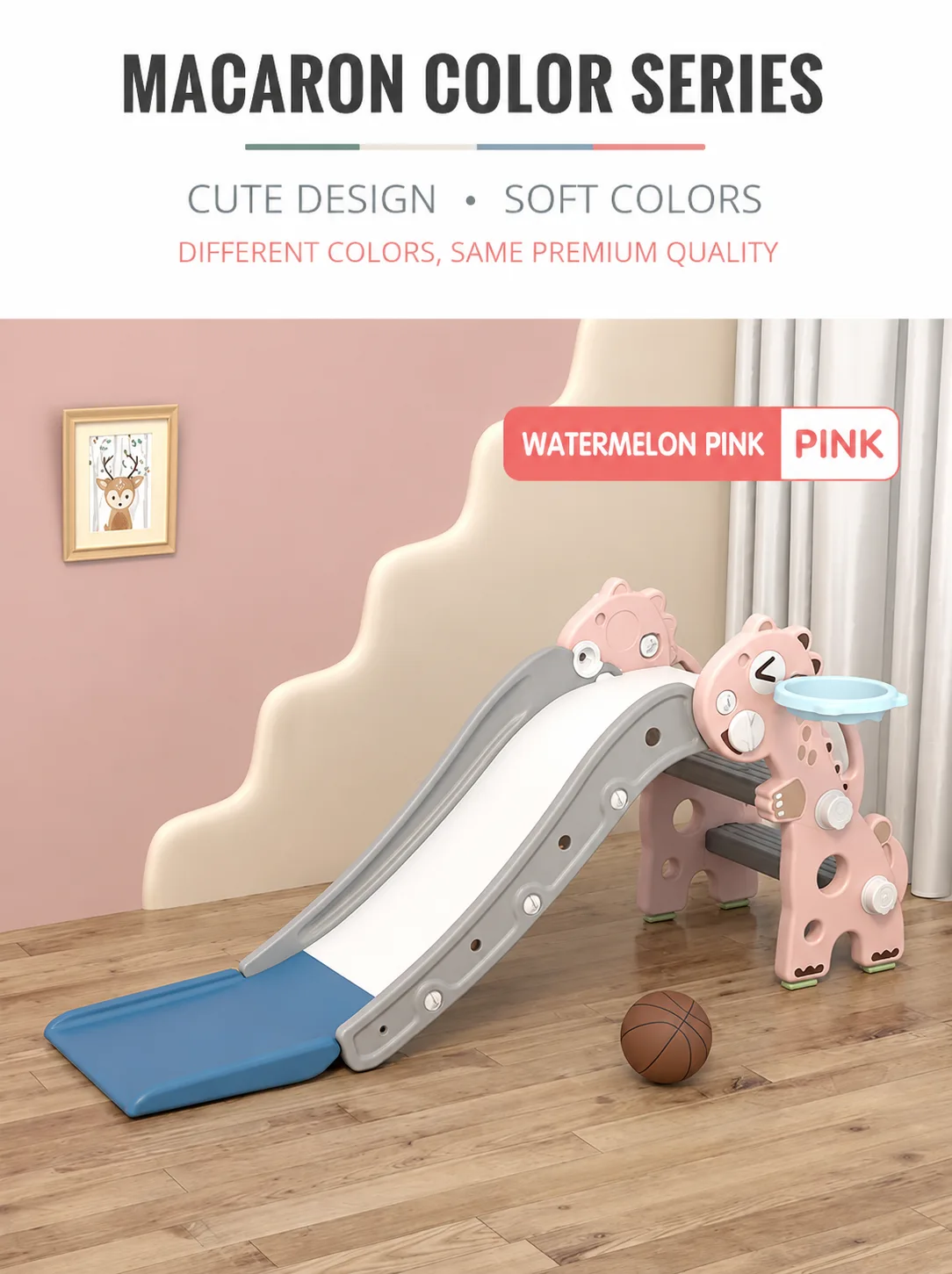 kids t rex themed indoor play smooth buffer zone slide 10