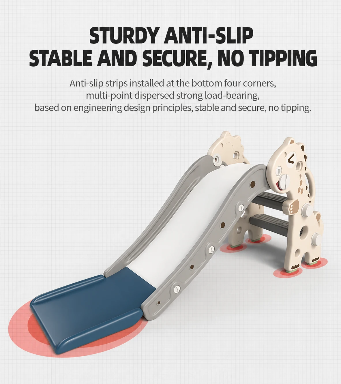 kids t rex themed indoor play smooth buffer zone slide 3