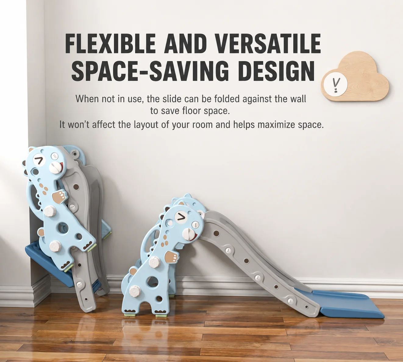 kids t rex themed indoor play smooth buffer zone slide 4