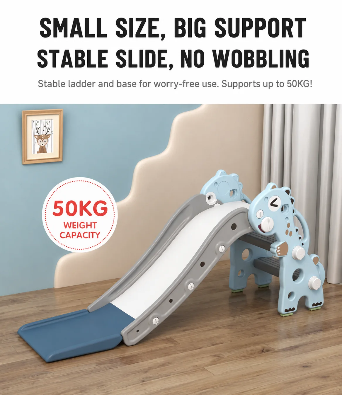 kids t rex themed indoor play smooth buffer zone slide 6
