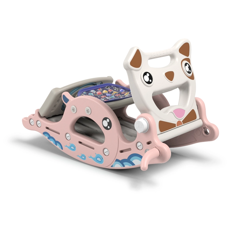 Minimalist kids bear series rocking toy compliant with CPC Certificate requirements featuring an integrated multi-functional toddler mobile framework.