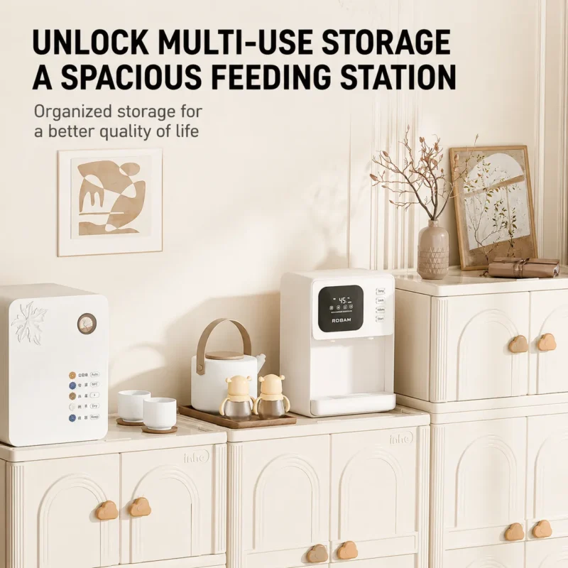 Smartly divided toddler toy storage cabinets from China manufacturer showcasing an integrated modular platform for daycares.