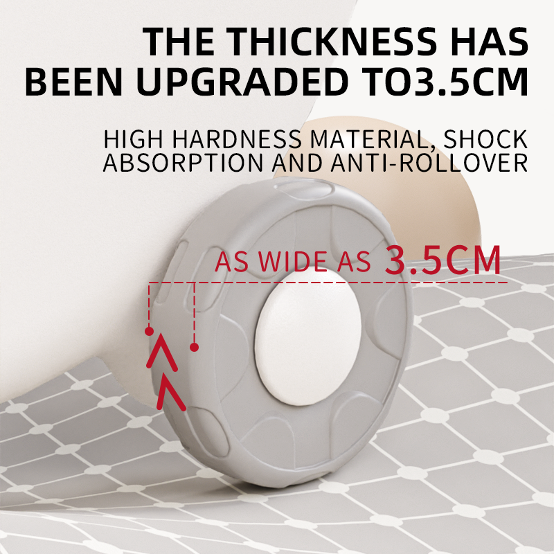 Toddler mobile wagon featuring upgraded 3.5cm wide shock-absorbing anti-rollover wheels constructed from durable high-hardness material.