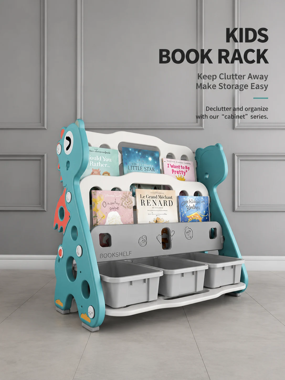 Little Dragon Toddler Bookshelf | Wholesale Montessori Storage