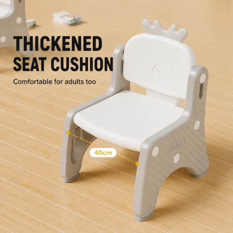 Flexible modular toddler chair from China supplier highlighting an upgraded 40cm spacious thickened seat cushion structure.