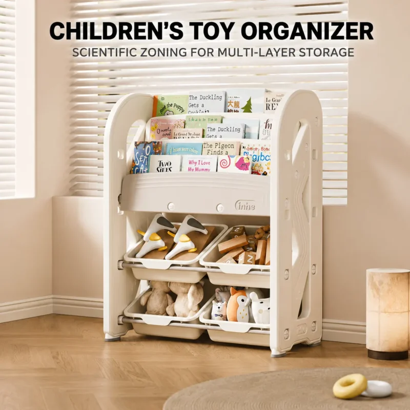 Minimalist kids galaxy series toy organizer compliant with CPC Certificate requirements for daycare centers and preschool classrooms.