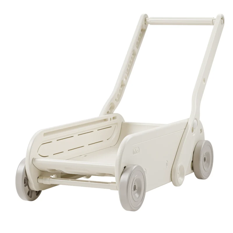 Multipurpose baby walker cart and toy storage solutions converted from nursery changing tables for wholesale order from China factory.