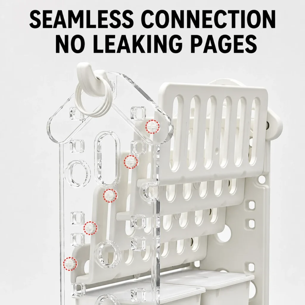 ASTM-compliant kids toy storage organizer factory wholesale with a seamless connection panel design to prevent thin picture books from leaking.