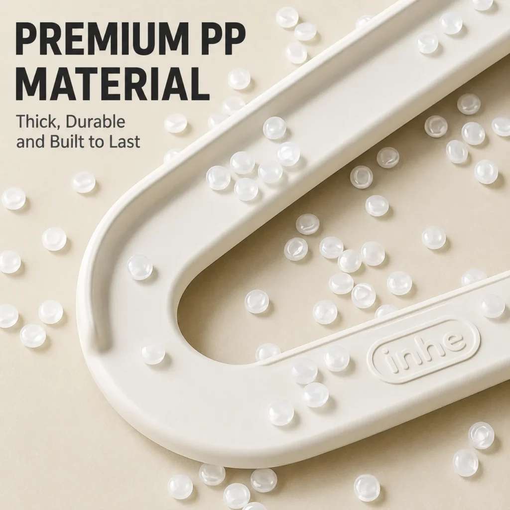 Eco-friendly plastic baby hangers verified by PP Testing Report requirements produced from high-purity raw material granulates.