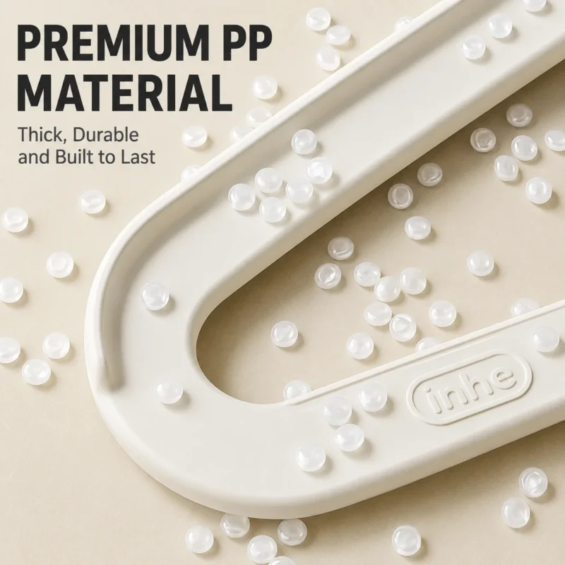 Eco-friendly plastic baby hangers verified by PP Testing Report requirements produced from high-purity raw material granulates.