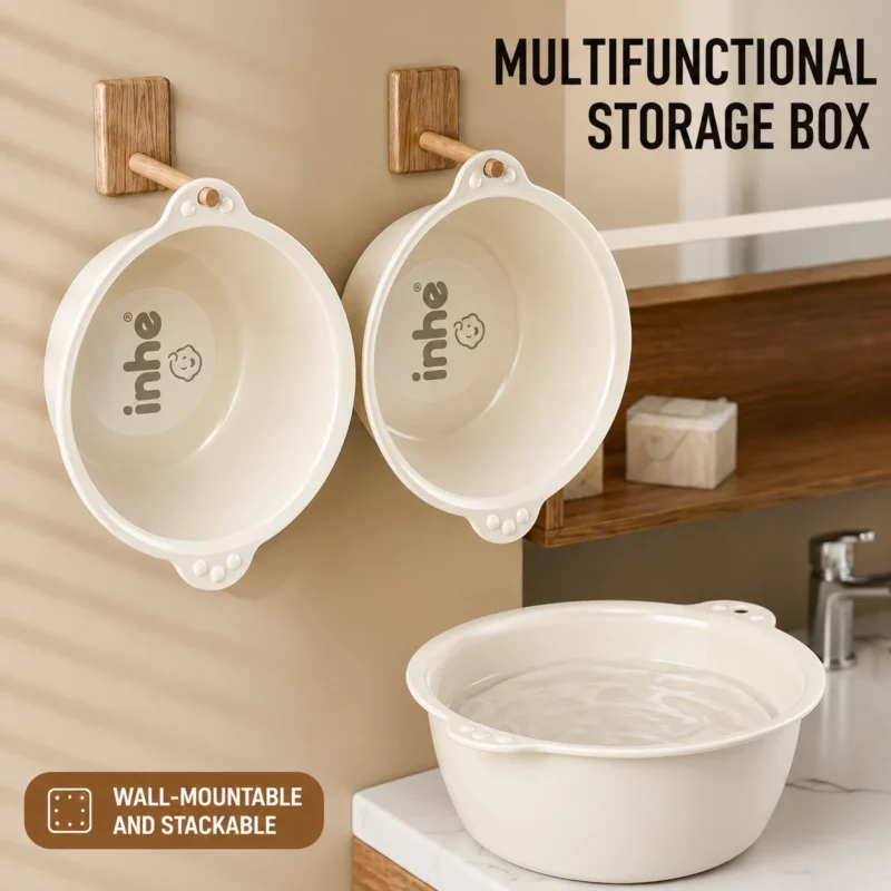 Multifunctional children washbasins that are hangable or placed, ideal for bulk children washbasins for daycare centers.