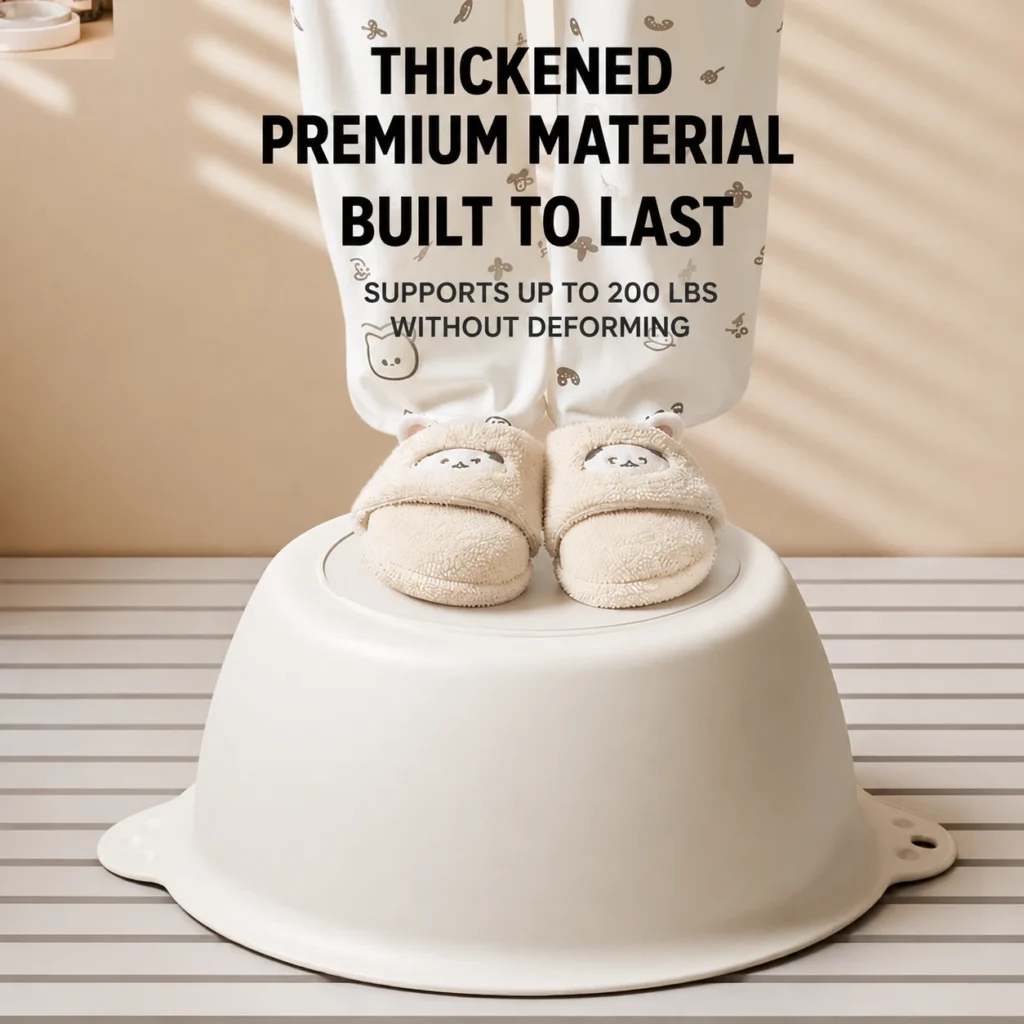 Thickened premium material toddler washbasin supporting up to 200 lbs without deforming from a reliable supplier.